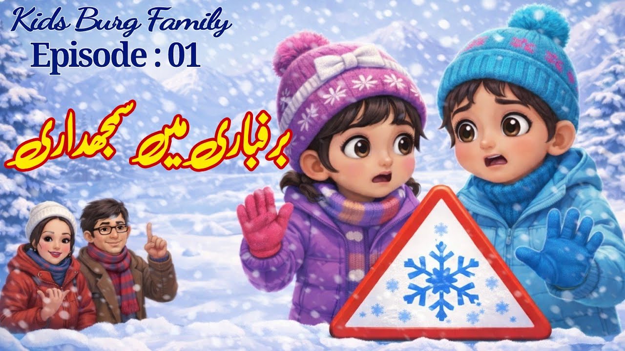 برفباری میں سمجھداری |Episode 01 | سبق آموز کہانی | Safety Story for Kids | हिमपात में सावधानी बरतना