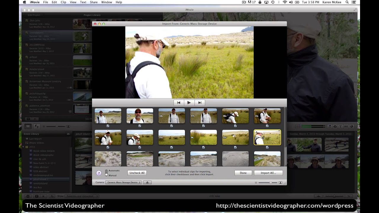 iMovie '11 Tutorial: Part 1
