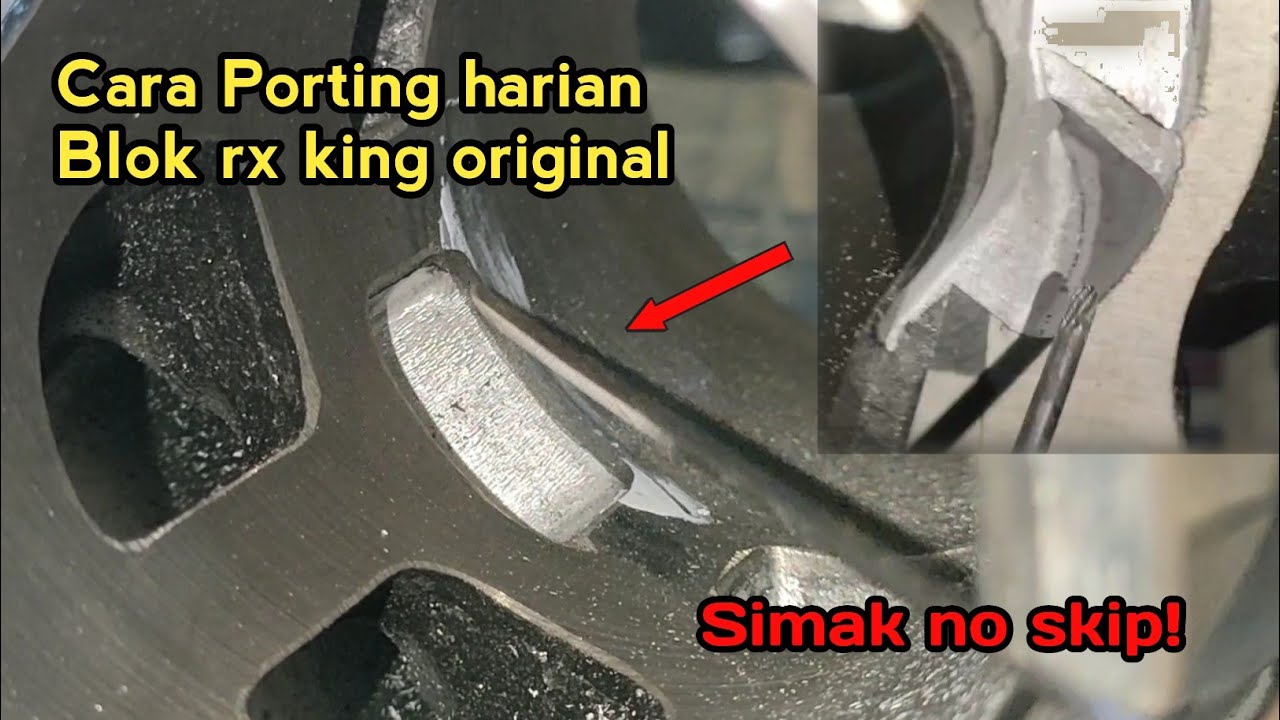 cara porting harian blok yp1 original rx king || ujung2nya request speeding.😅