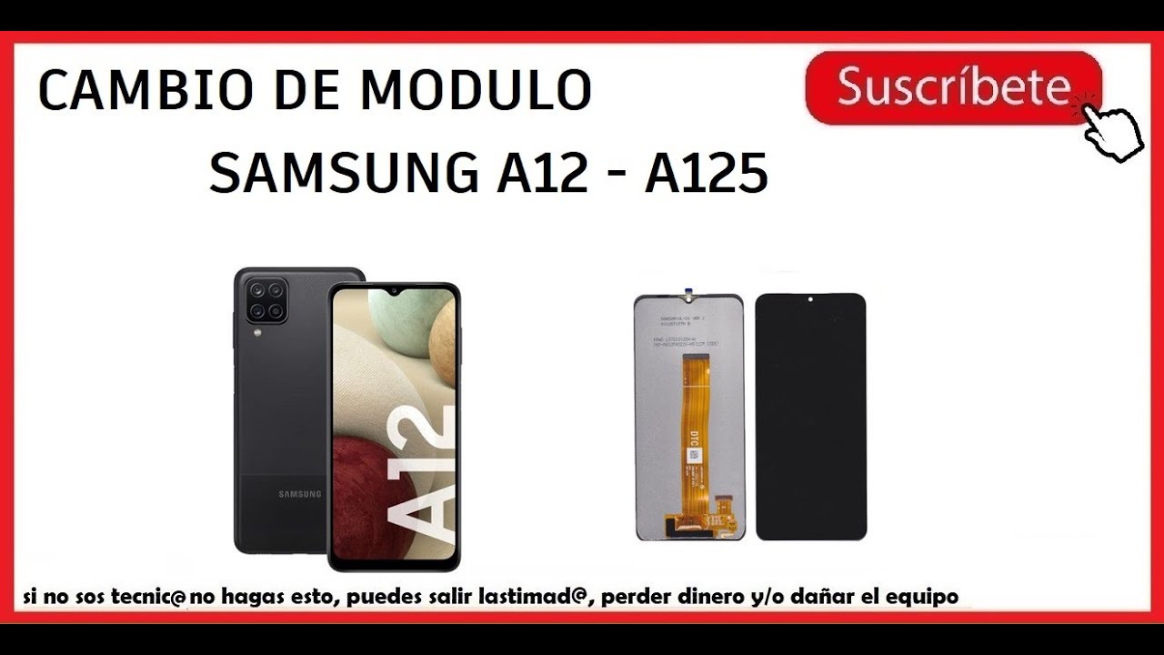 😻 Cambio de Modulo Samsung A12 👉 #sanmar 👈 Desmontar y cambiar la pantalla lcd a un A125 paso a paso