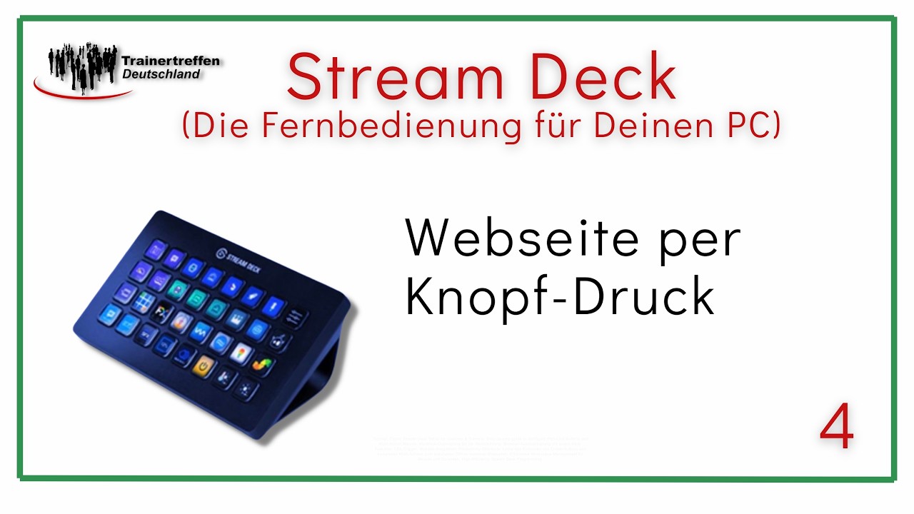 4. Öffnen einer oder mehrere Webseiten (Stream Deck)