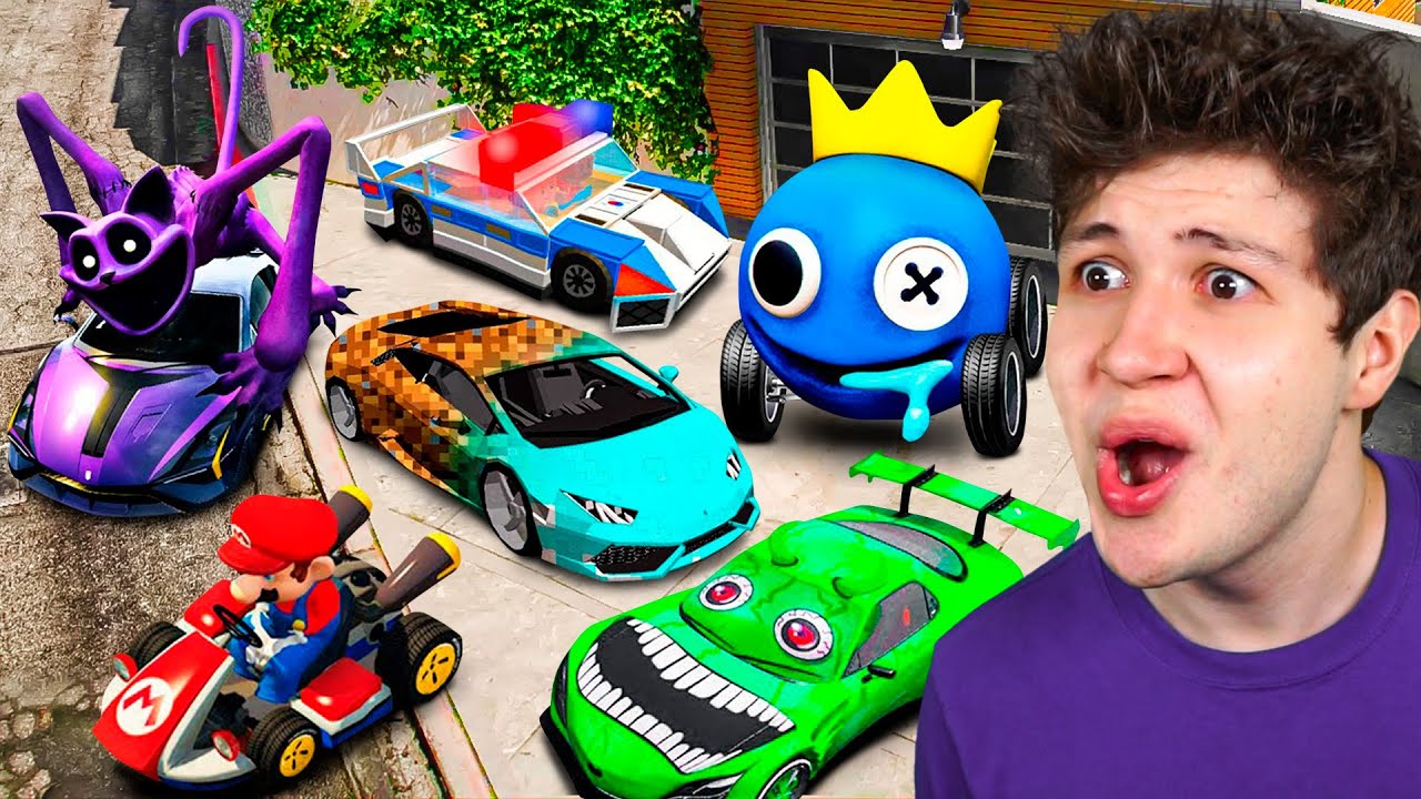 ROBANDO COCHES de JUEGOS en GTA 5! 🚘🎮 (Pel&iacute;cula)