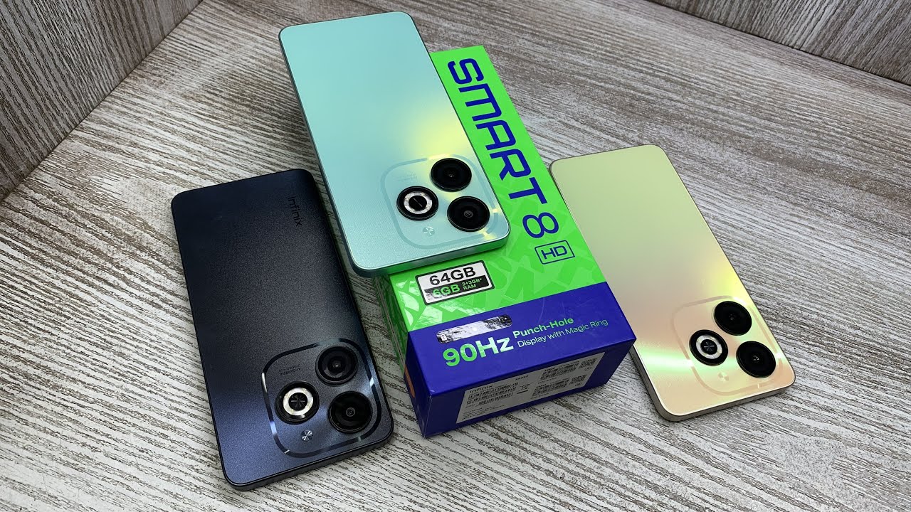Infinix Smart 8 HD Unboxing Green, Golden & Black All Colours - Best Phone Under ₹6000 ?