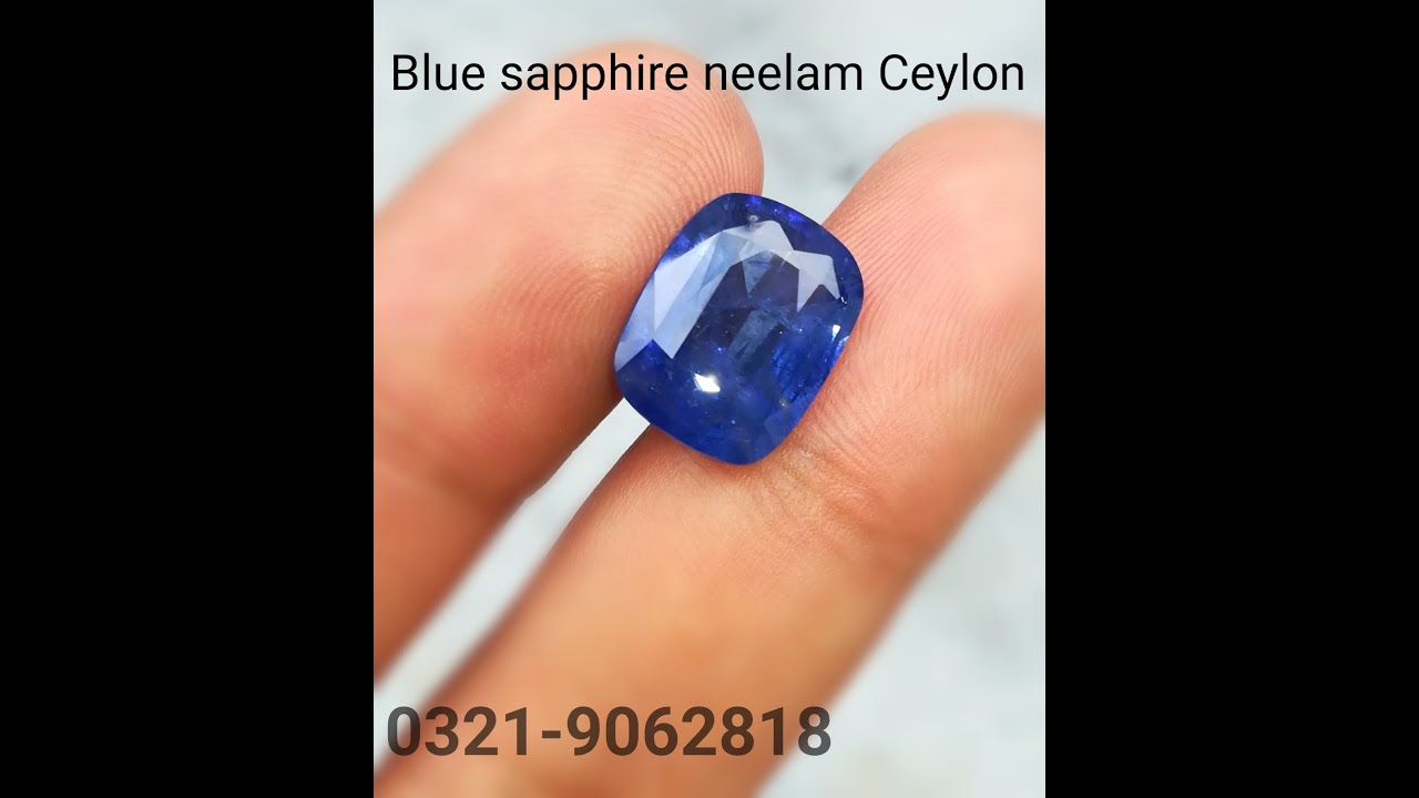 Genuine Ceylon Neelam Blue Sapphire stone price in pakistan salon best quality pure