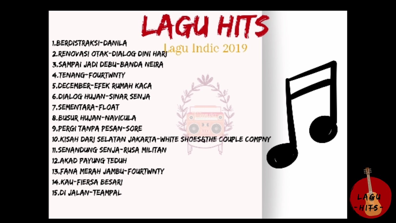 Lagu Indie Lokal Paling Enak Di Dengar|Indie Hits 2019|Fourtwnty