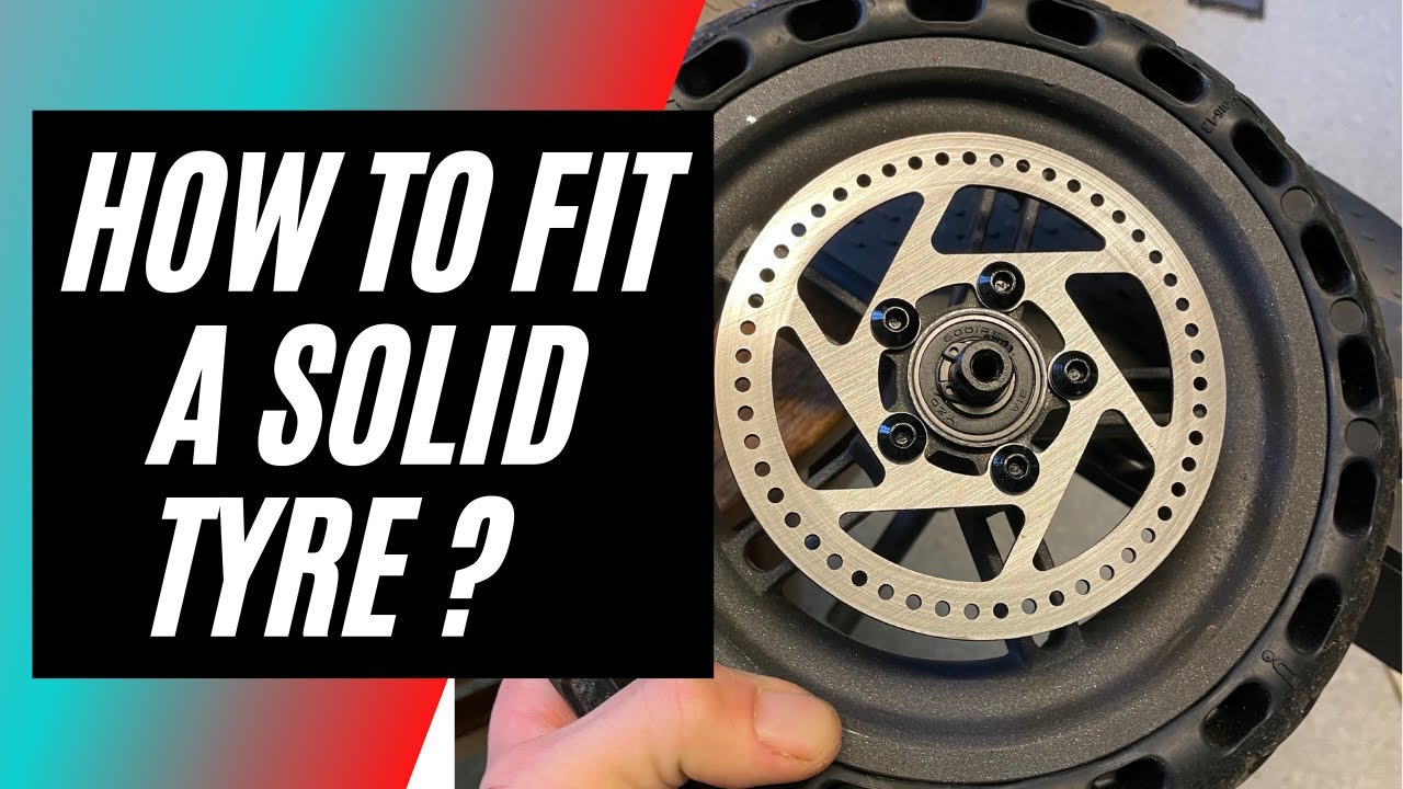 How to fit a puncture proof tyre to a xiaomi 365 or AovoPro wheel
