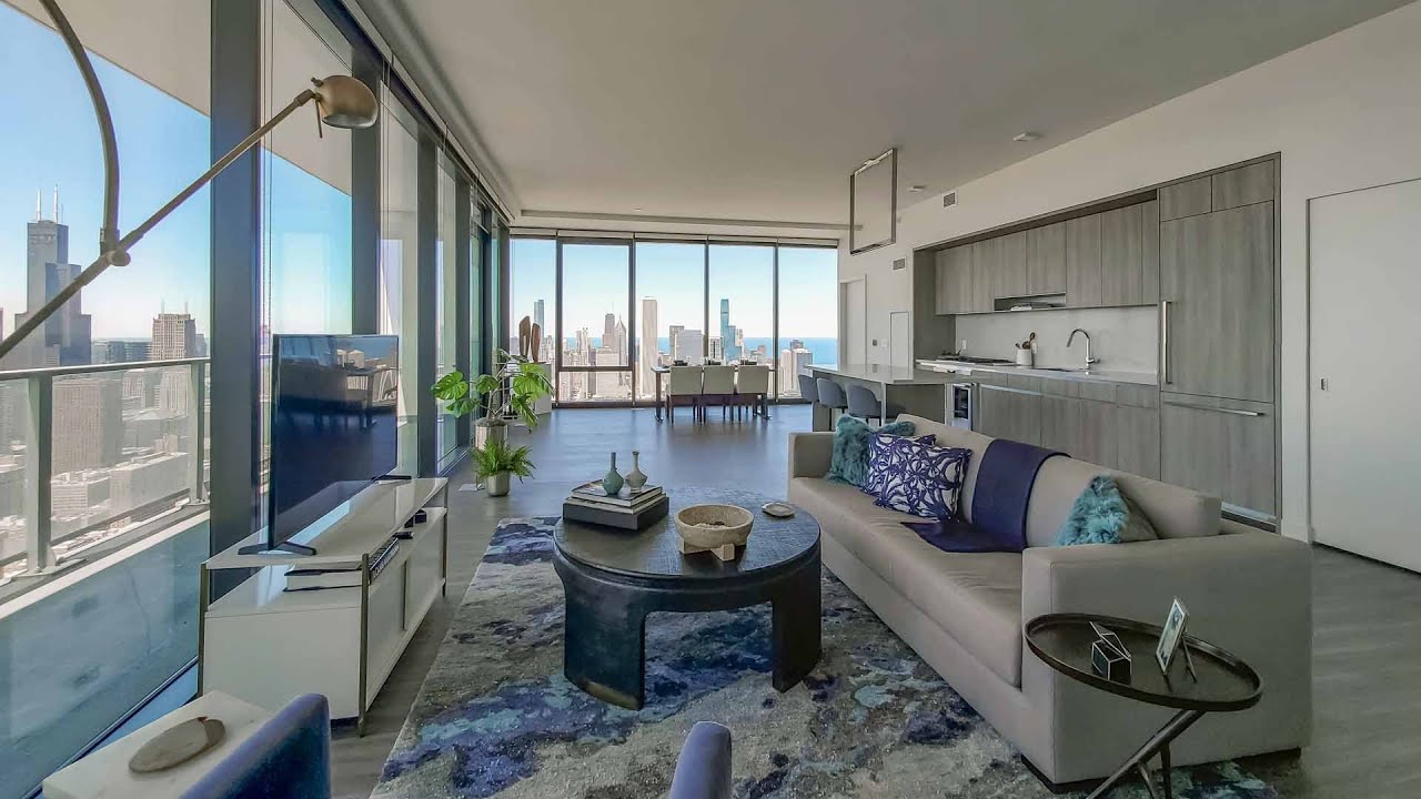 A fabulous 4-bedroom, 3 ½ bath at the South Loop's iconic NEMA tower
