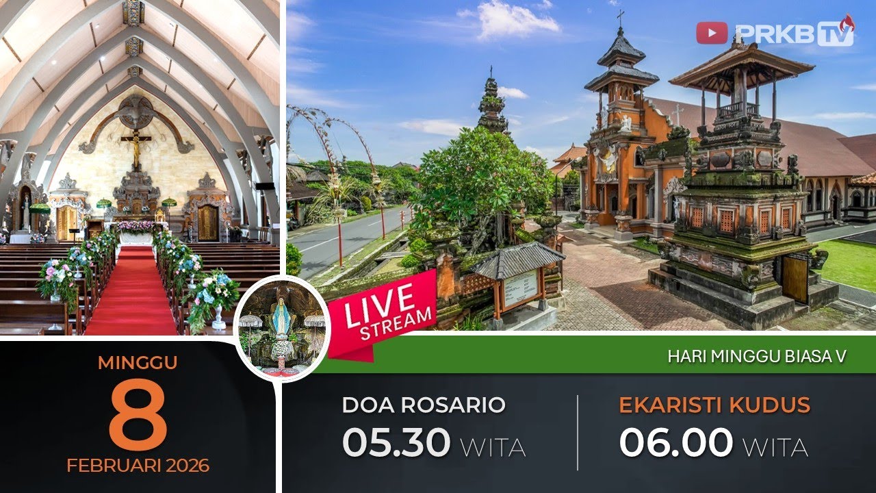 LIVE DOA ROSARIO & EKARISTI KUDUS,  8/2/26 05.30 WITA