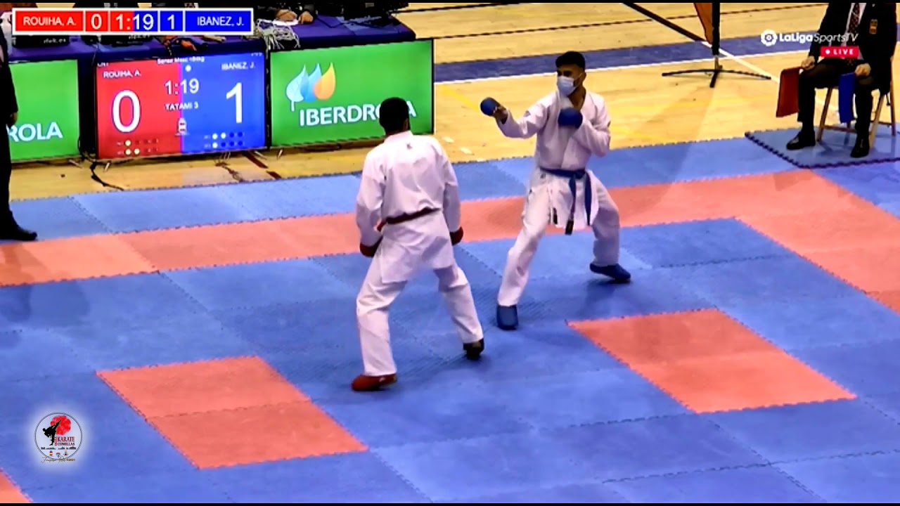 🥋🇪🇸52ºCAMPEONATO DE ESPAÑA SENIOR 2021Kumite Masculino-84 Kg🔴Aka: ABDELLAH ROUIHA🔵Ao:RAFAEL IBAÑEZ