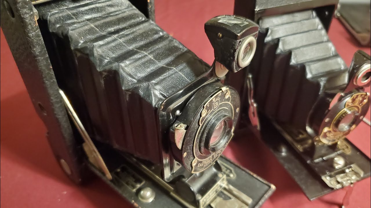 How to Replace a Bellows on a Vintage Folding Camera-Glue in Method-Kodak 1A or similar camera.