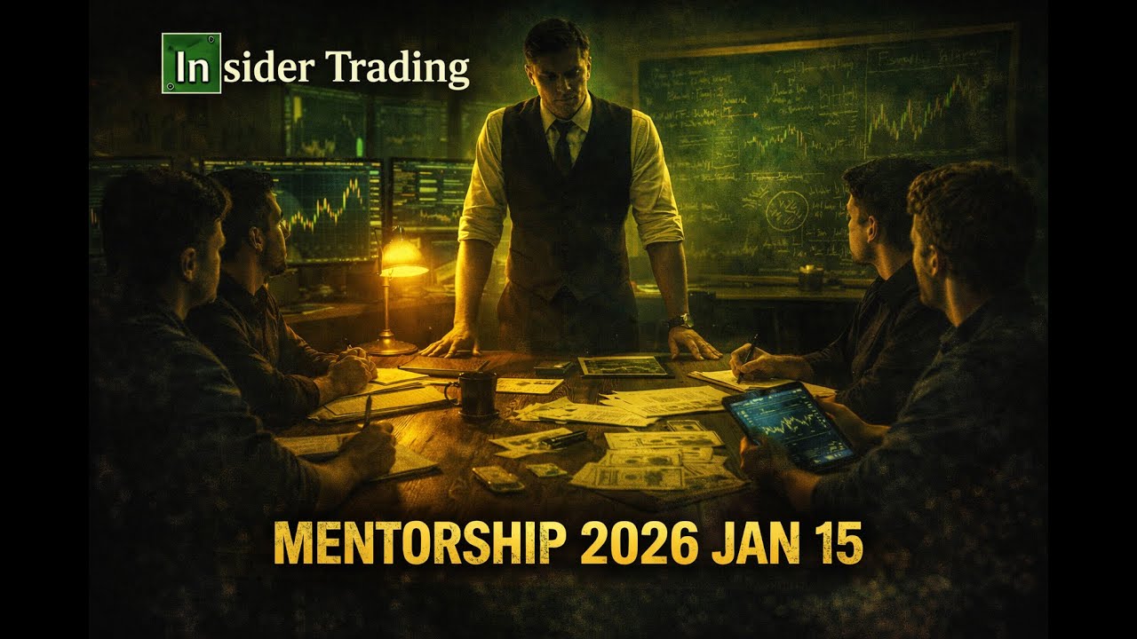 2026 Trading Mentorship | Jan 15 &ndash; Structure, Liquidity & Execution Professional, framework-driven