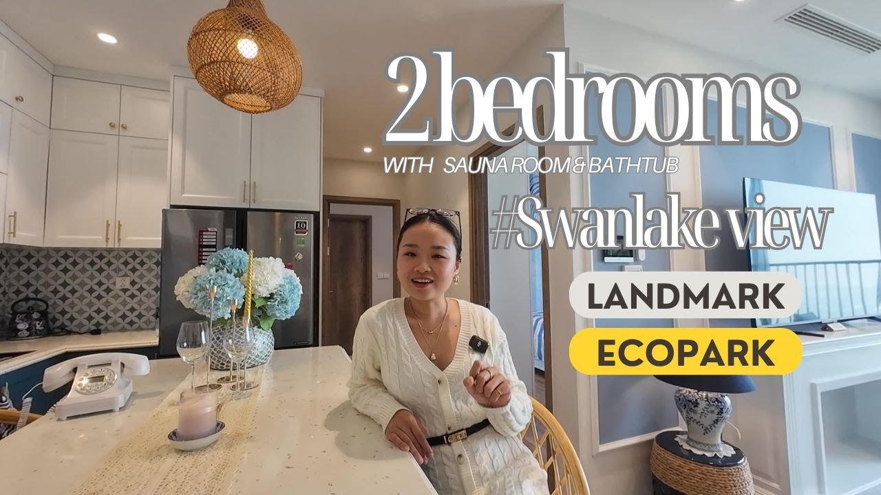 2 bedrooms apartment for rent | The largest unit, 73sqm, lake view in Landmark Ecopark