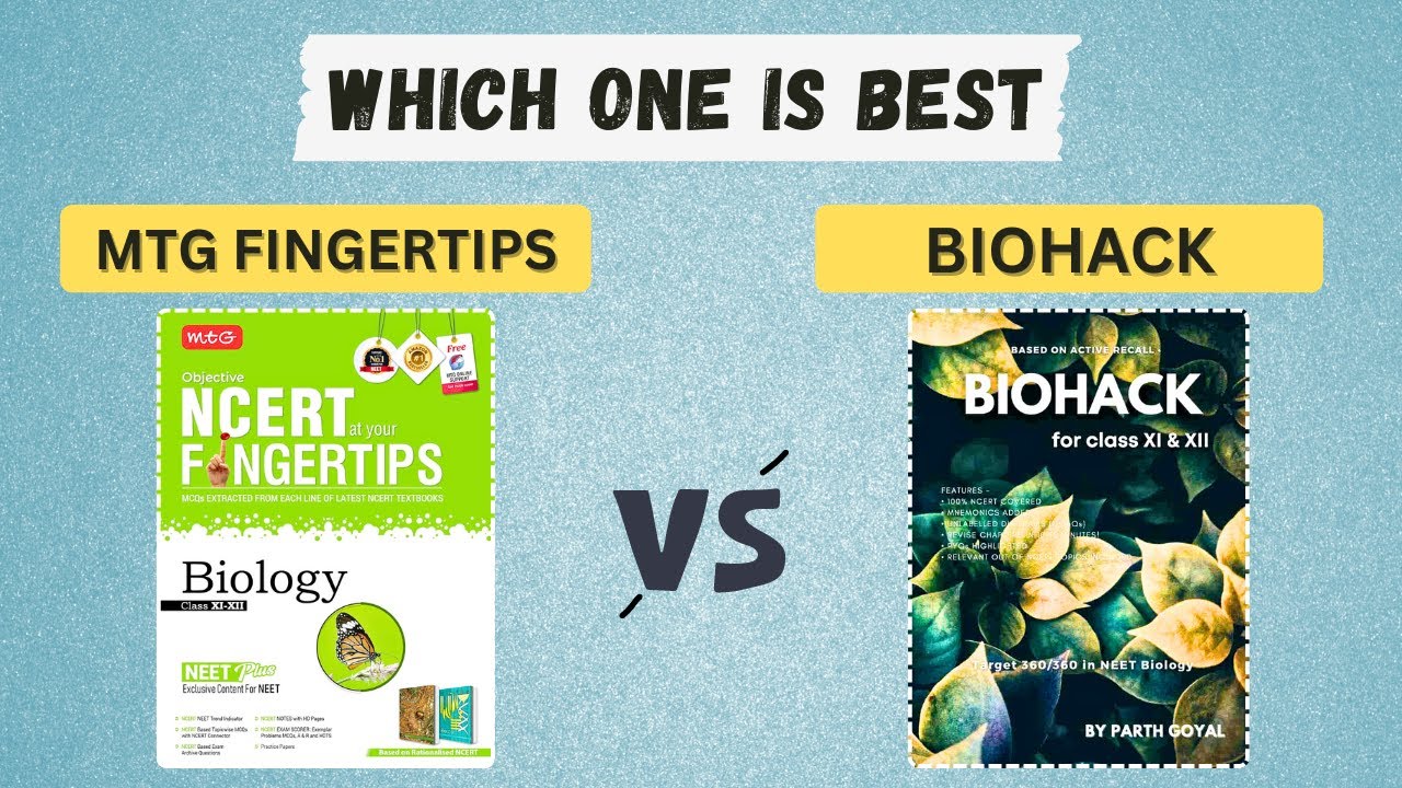 MTG vs BIOHACK | Best biology book for NEET 2025-26 📚🩺
