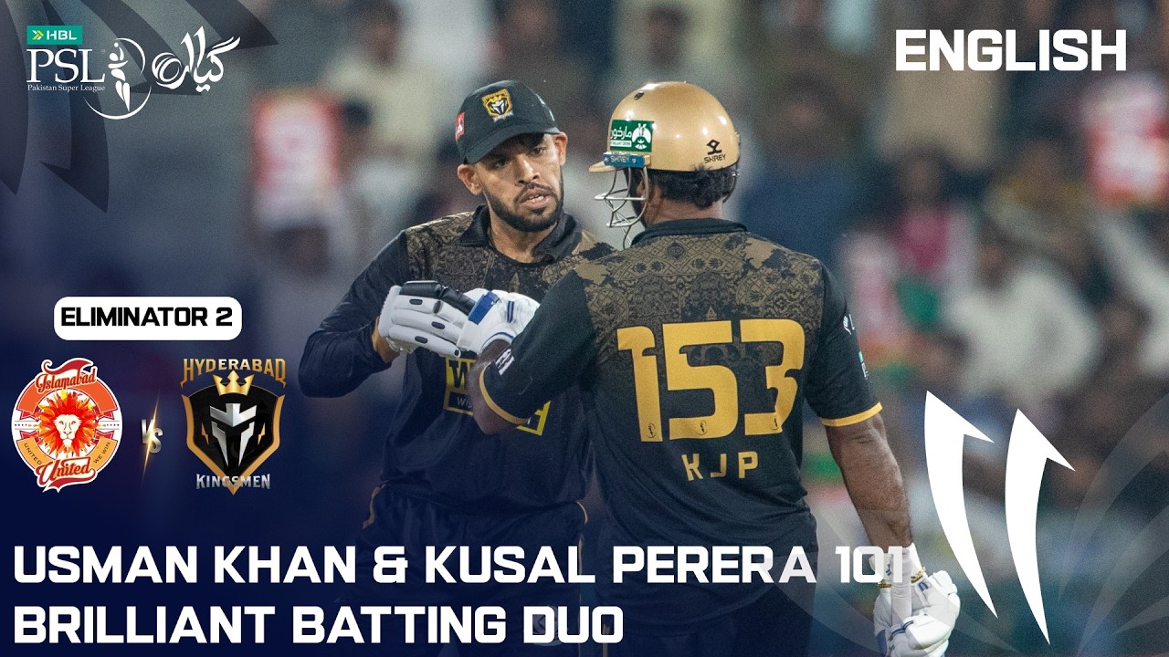 Usman Khan X Kusal Perera 101 Runs Partnership 🔥| Islamabad vs Hyderabad | Eliminator 2 | MZB1K