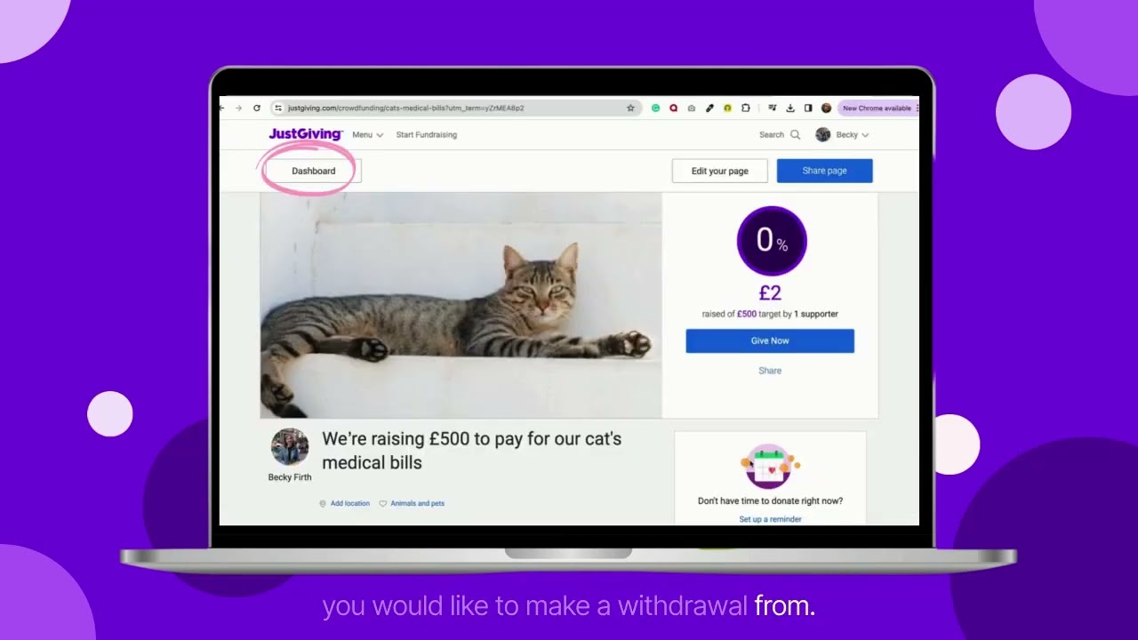 FAQS: How to withdraw donations from a crowdfunding page
