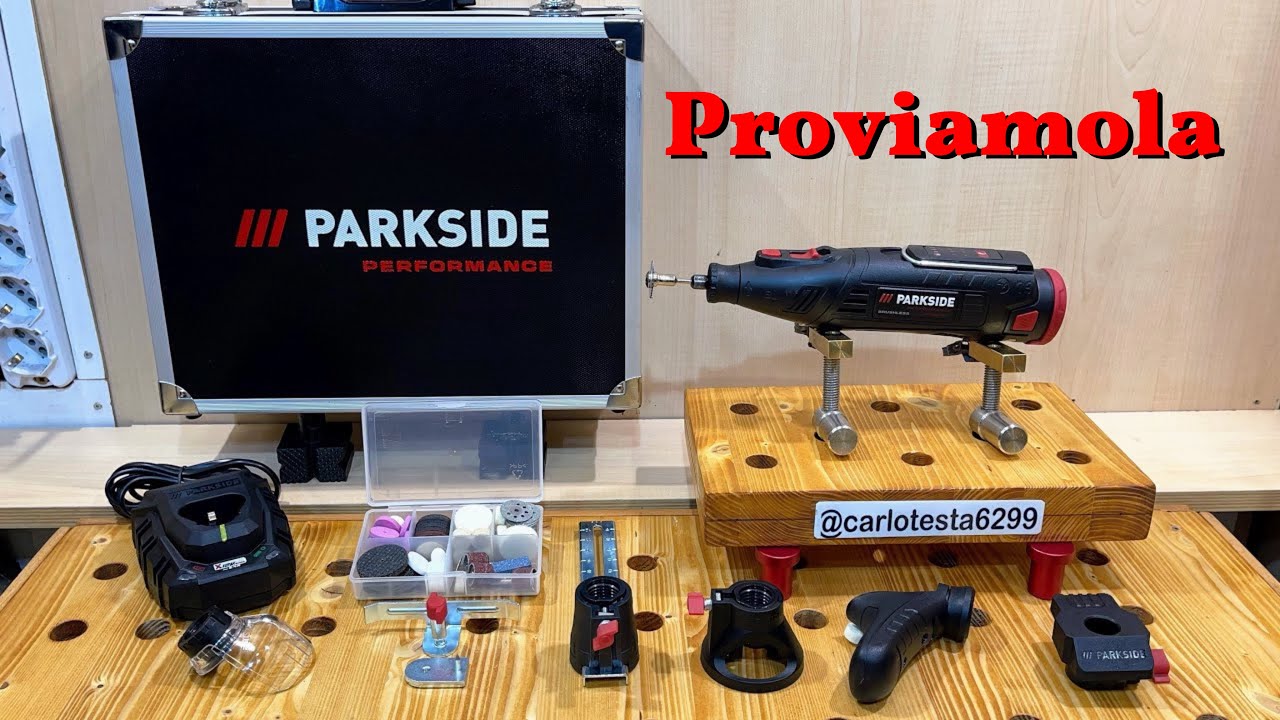 Parkside set levigatrice a penna multifunzione ricaricabile 12 V Lidl recensione test e tutorial