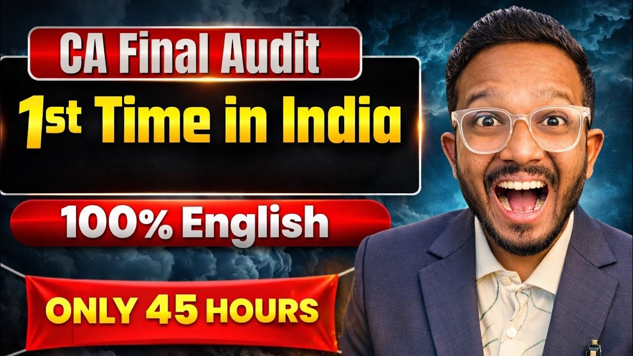Revolutionary 100% English Audit Batch | Complete Details | Exemption Strategy | CA Final | AIR 5, 6