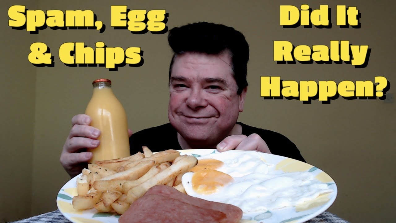 ASMR - Eating Spam Eggs & Chips For Lunch (Did It Really Happen?)