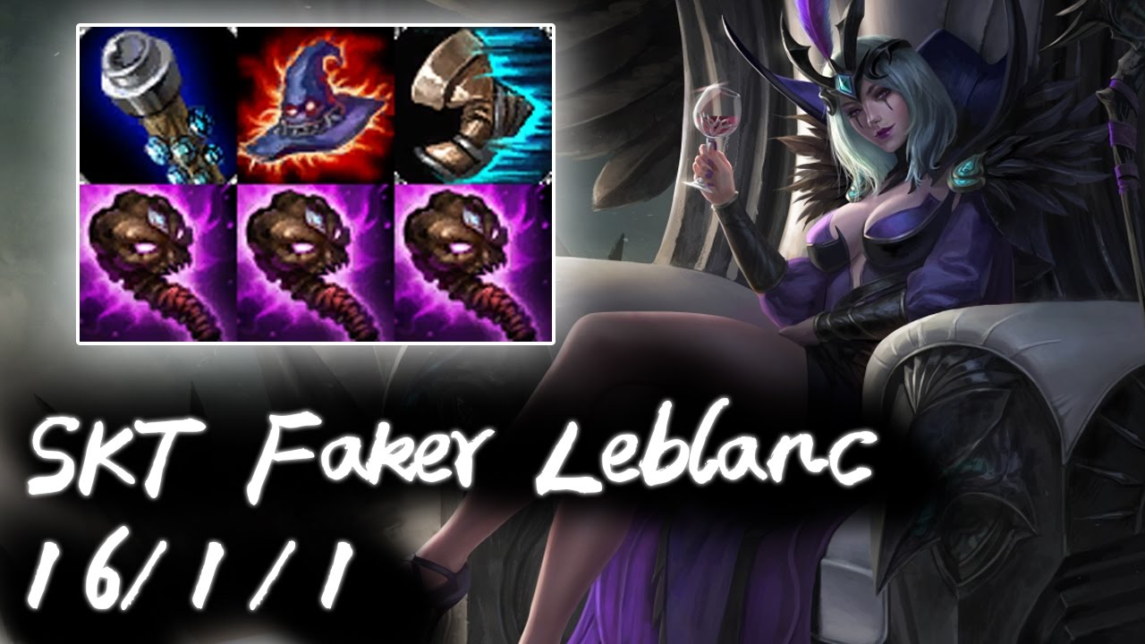 SKT Faker Leblanc Mid vs Syndra | Korea High Elo Replays