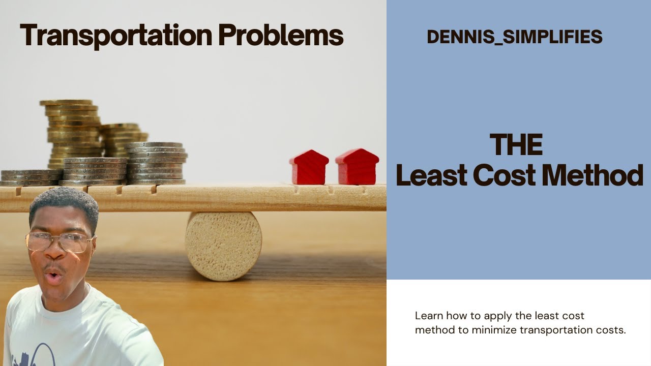 Least Cost Method / Matrix Maxima Method - Transportation Problem