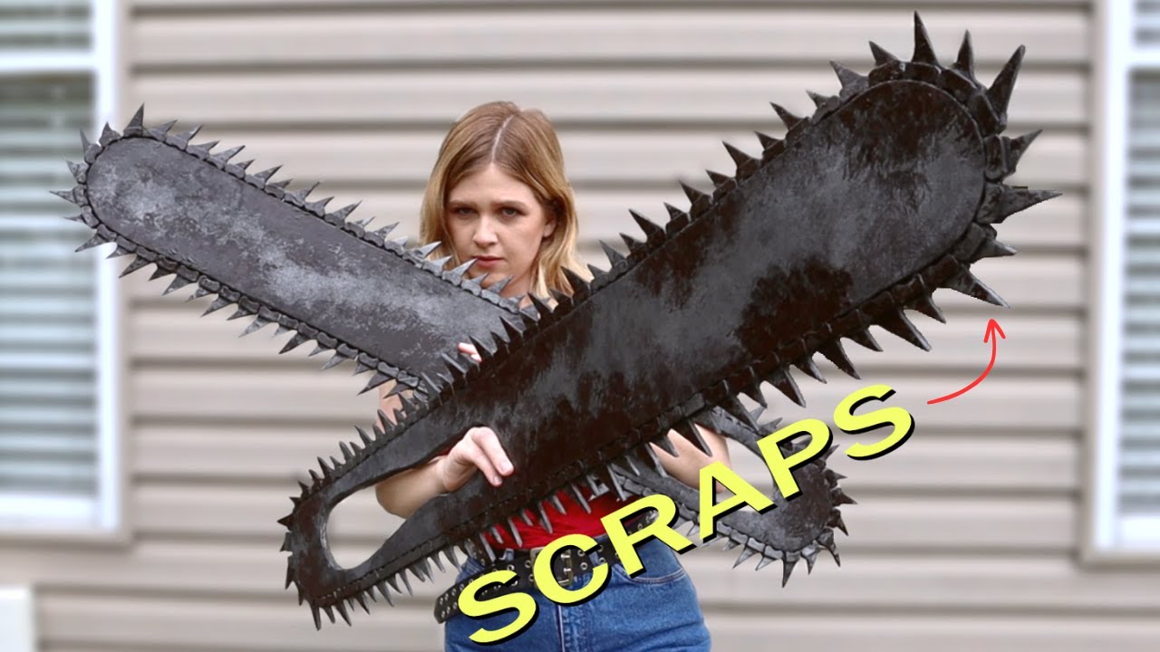 Turning Trash into Chainsaw Man Arms // DIY Cardboard Prop