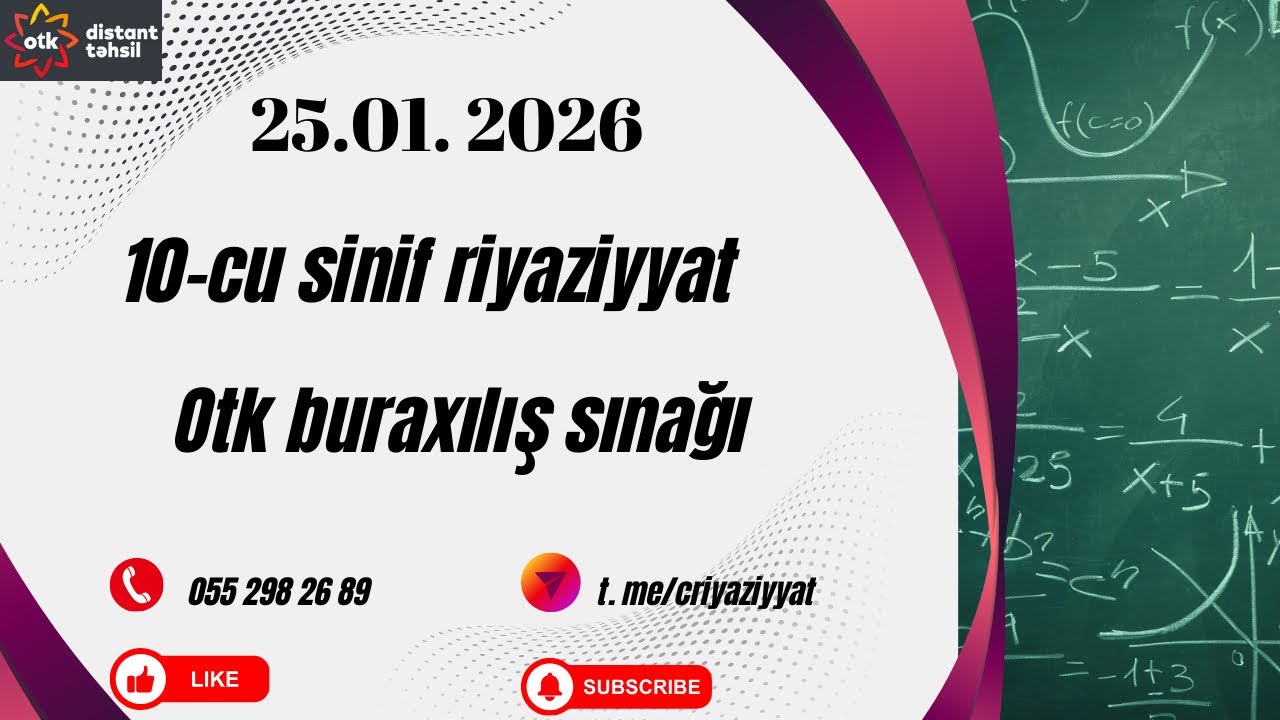 #25 yanvar otk riyaziyyat