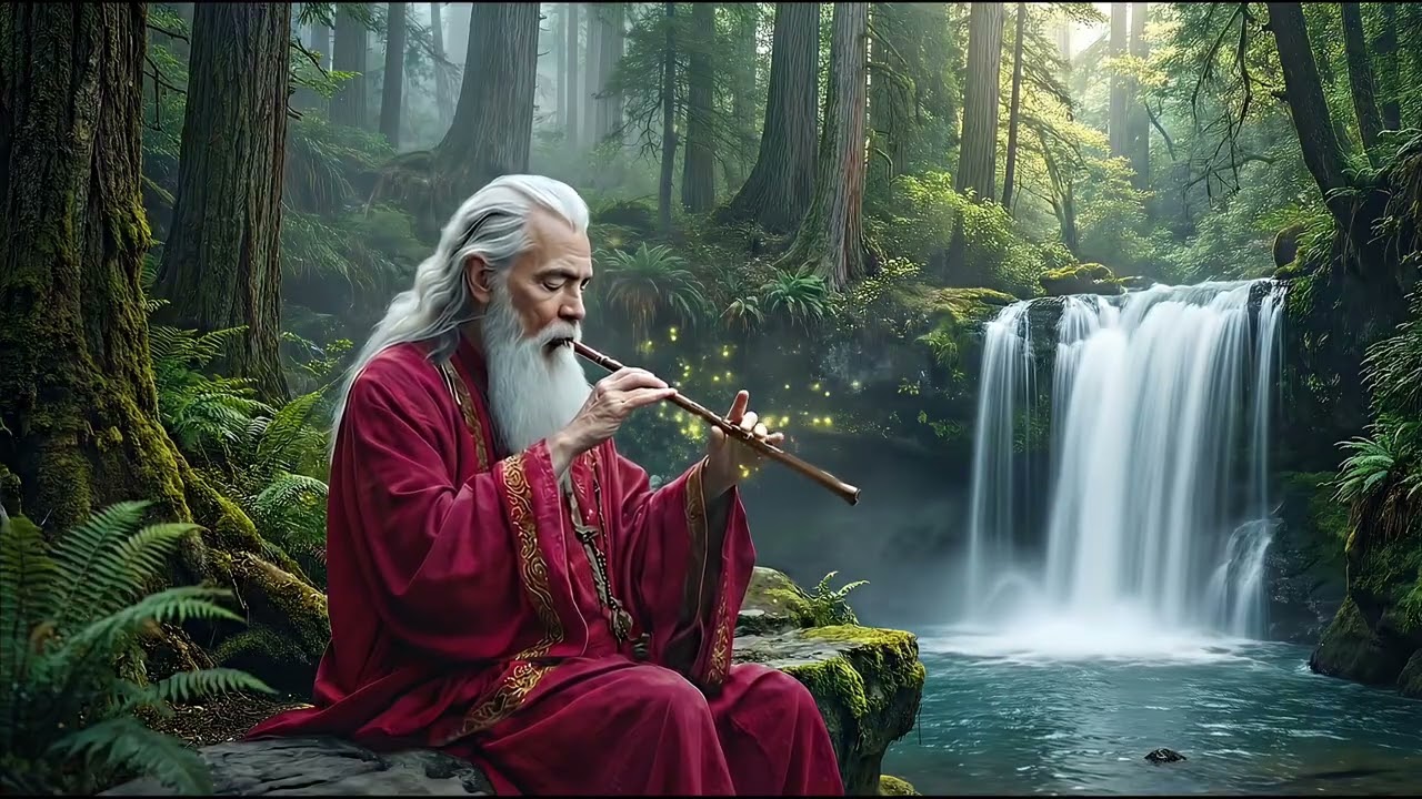 When You Need to Reset Without Silence | Flute, Flowing Water & Emotional Space