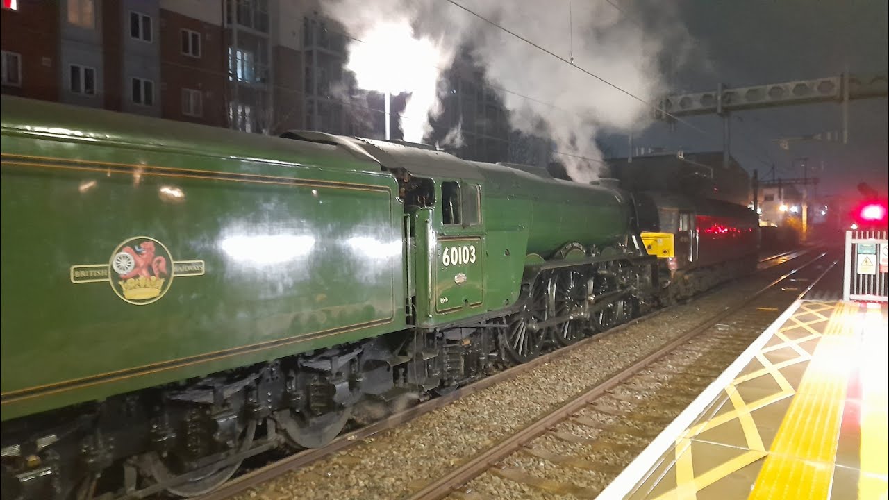 60103 Flying Scotsman Goes BANG at Slough!