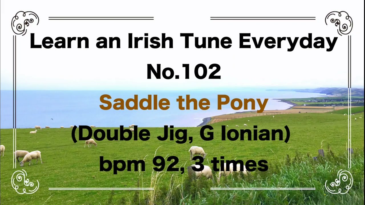 102 Saddle the Pony (Double Jig, G Ionian)