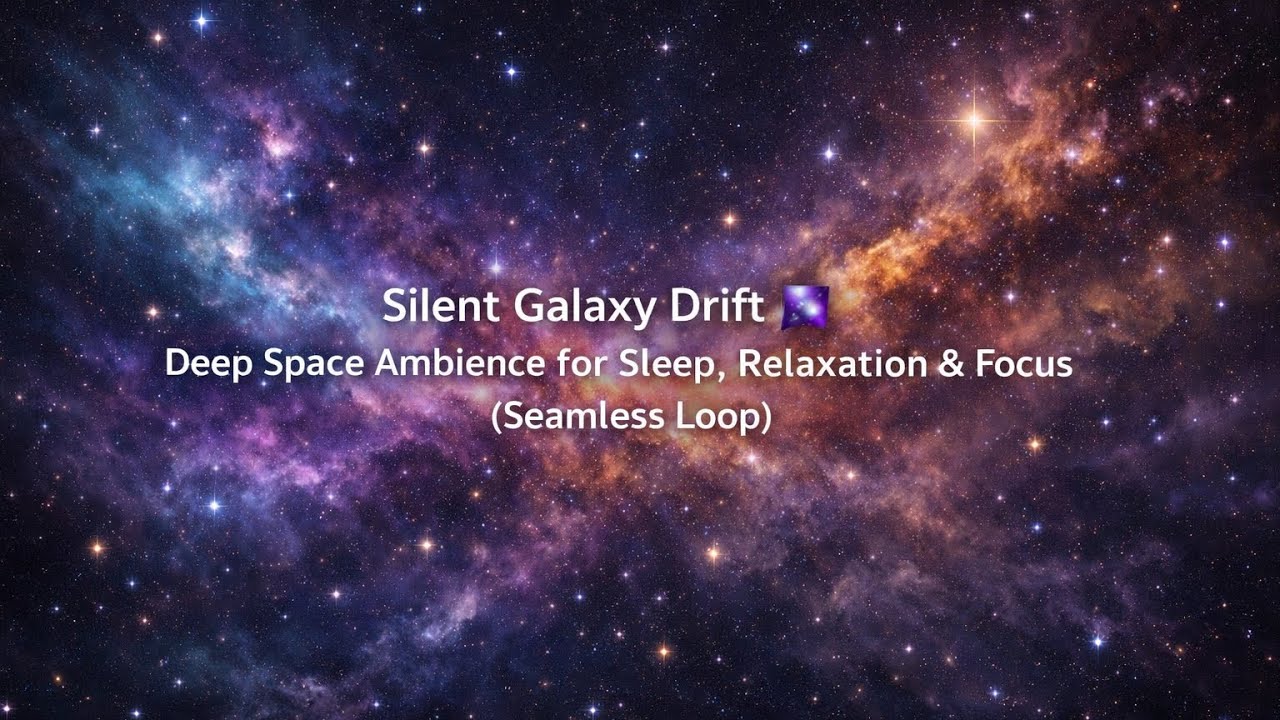 Silent Galaxy Drift: Deep Space Ambience for Sleep & Focus 【作業・睡眠用】サイレント・ギャラクシー・ドリフト：深宇宙のアンビエント
