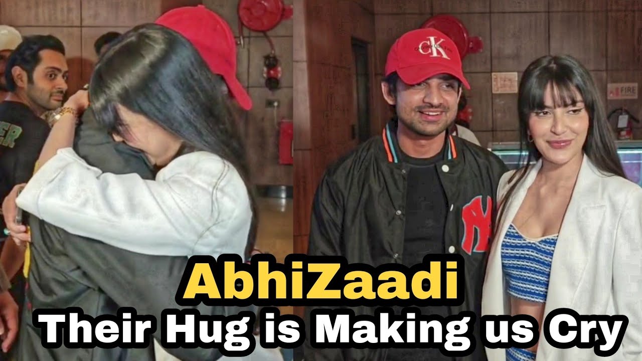 AbhiZaadi Most Awaited Reunion After BB17 Abhishek Kumar and Khan Zaadi Their Hug is Making Fans Cry