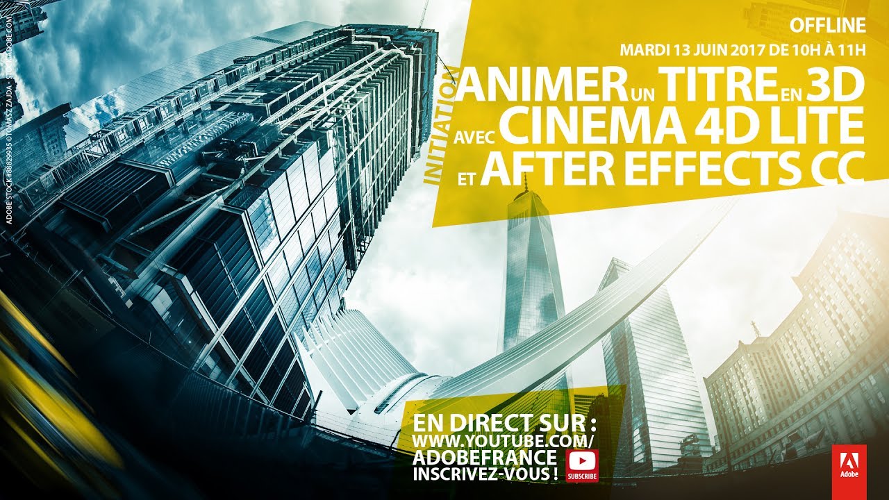Initiation | Animer un titre en 3D avec Cinema 4D Lite et After Effects CC