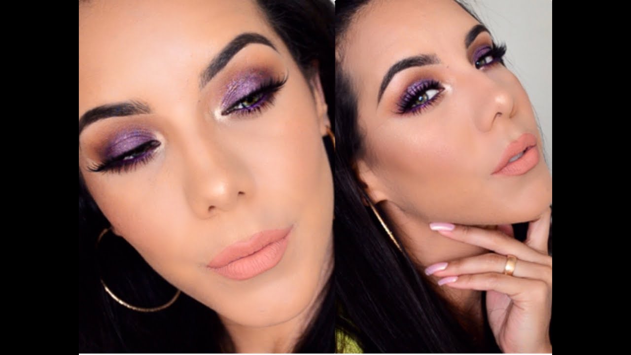 Maquillaje Morado ♡Tecnica del Halo + Smokey Eyes♡
