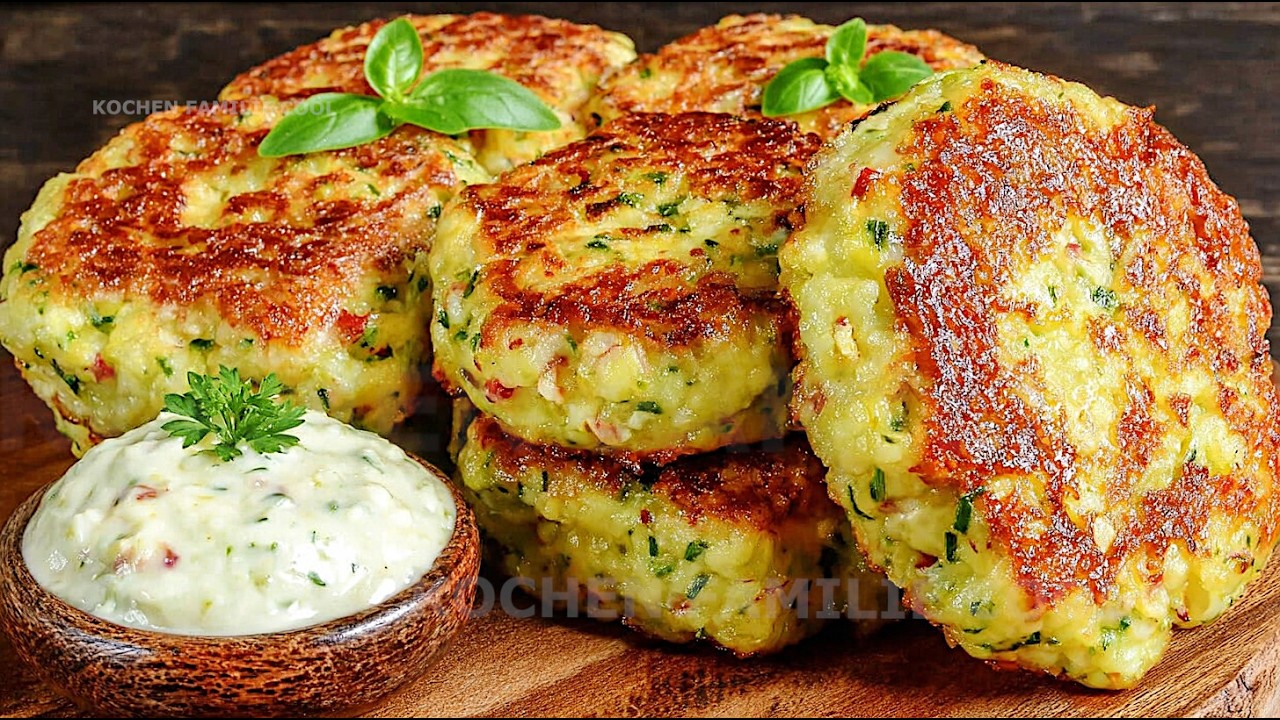 BETTER THAN HASH BROWNS! Cheesy Cauliflower Patties — High Protein!