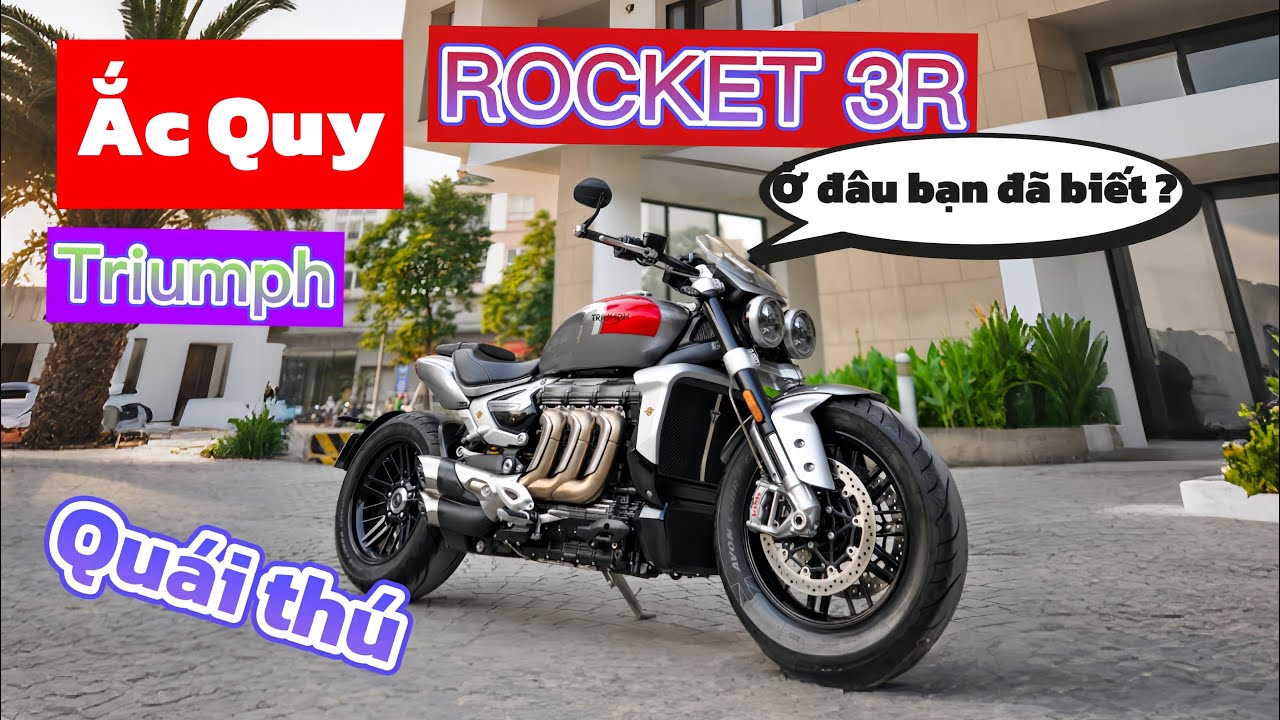 Thay ắc quy Triumph Rocket 3R 2500cc | Replacing the battery in a Triumph Rocket 3R 2500cc