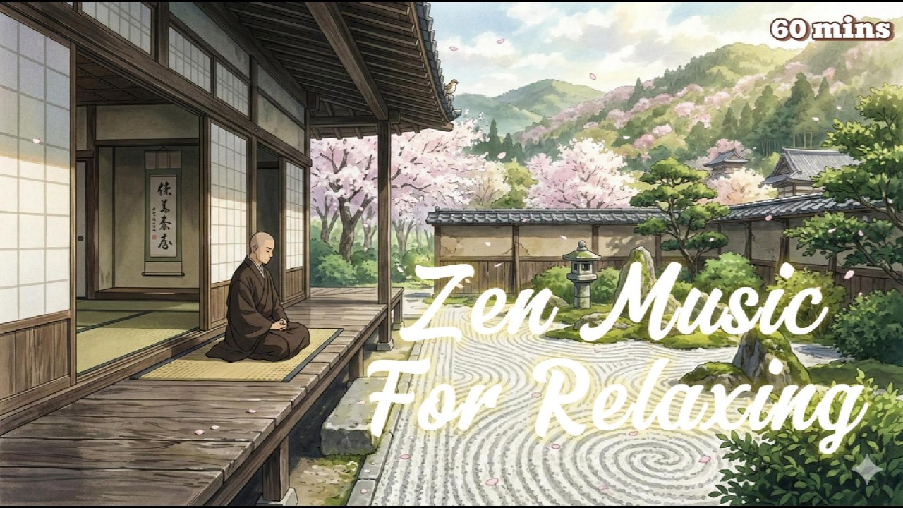 One Hour Deep Zen Meditation | Traditional Flute & String for Spiritual Awakening | Healing Music