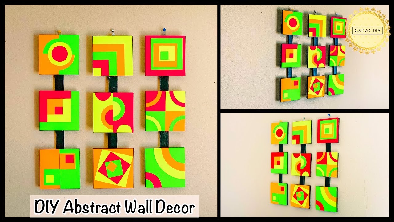 Brighten up your living room| Unique Wall Decoration Ideas| gadac diy| diy crafts| diy room decor