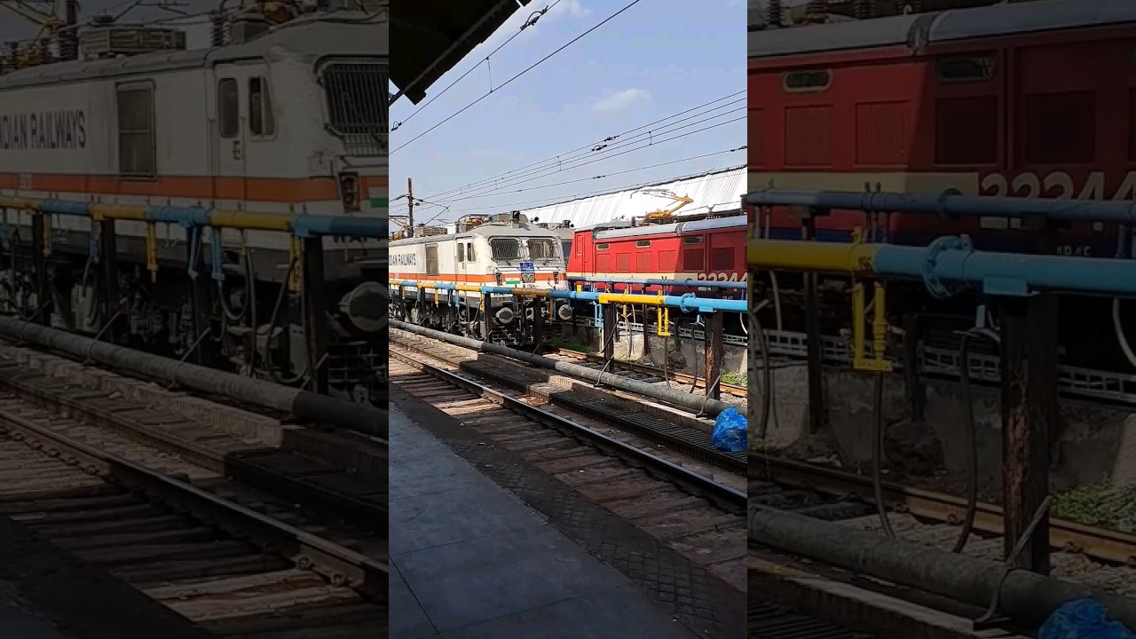 WAP 7 of Vadodara Shed Ready for Journey #railfans #wap7 #wap7locomotive #brcwap7 #trainlover