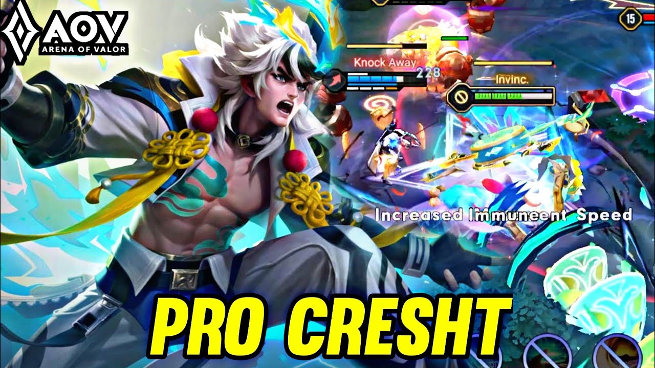 AOV : CRESHT GAMEPLAY | PRO CRESHT - ARENA OF VALOR LIÊNQUÂNMOBILE ROV