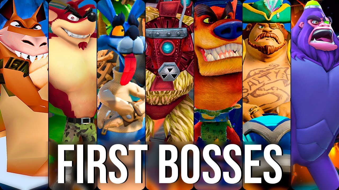 Evolution of First Boss Fight in Crash Bandicoot Games (1996 - 2025)