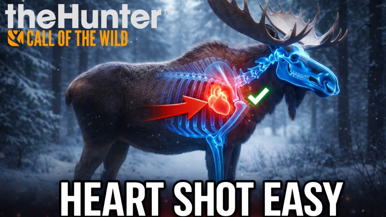 How to get Perfect Heart Shot on Moose EVERY TIME | the Hunter Call of the Wild