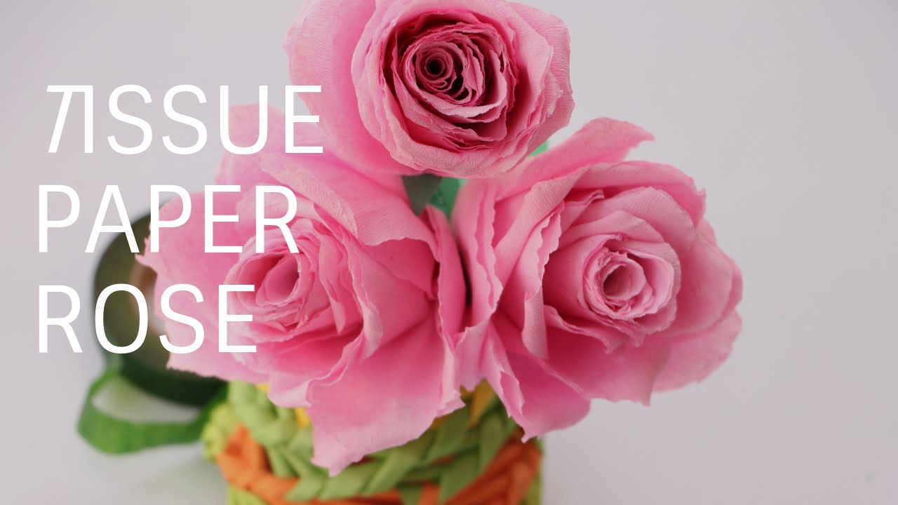 Tissue Paper Rose - Learn How To Make Tissue Paper Rose