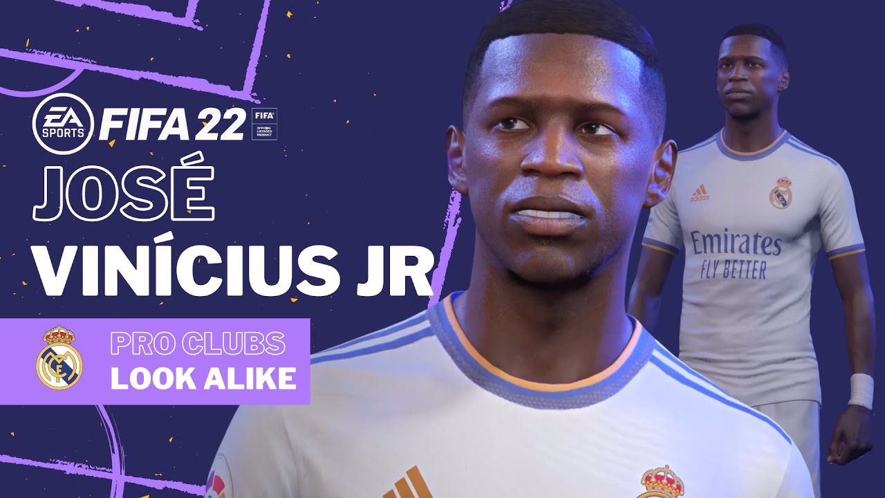 FIFA 22 - Vinicius Jr ( Vini ) Pro Clubs Look alike Build | Real Madrid Brazil Tutorial