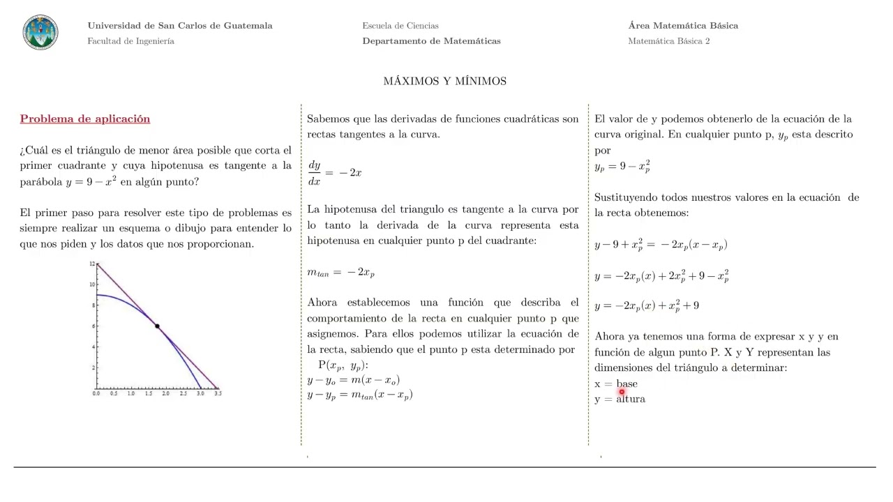 MÁXIMOS Y MÍNIMOS - Video Tema Clave Examen MB2 - 081 (2)