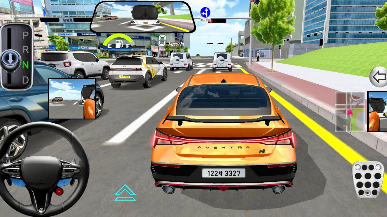New Orange Hyundai Car For Parking - 3d Driving Class android game || Car Game #gameplay #cargame
