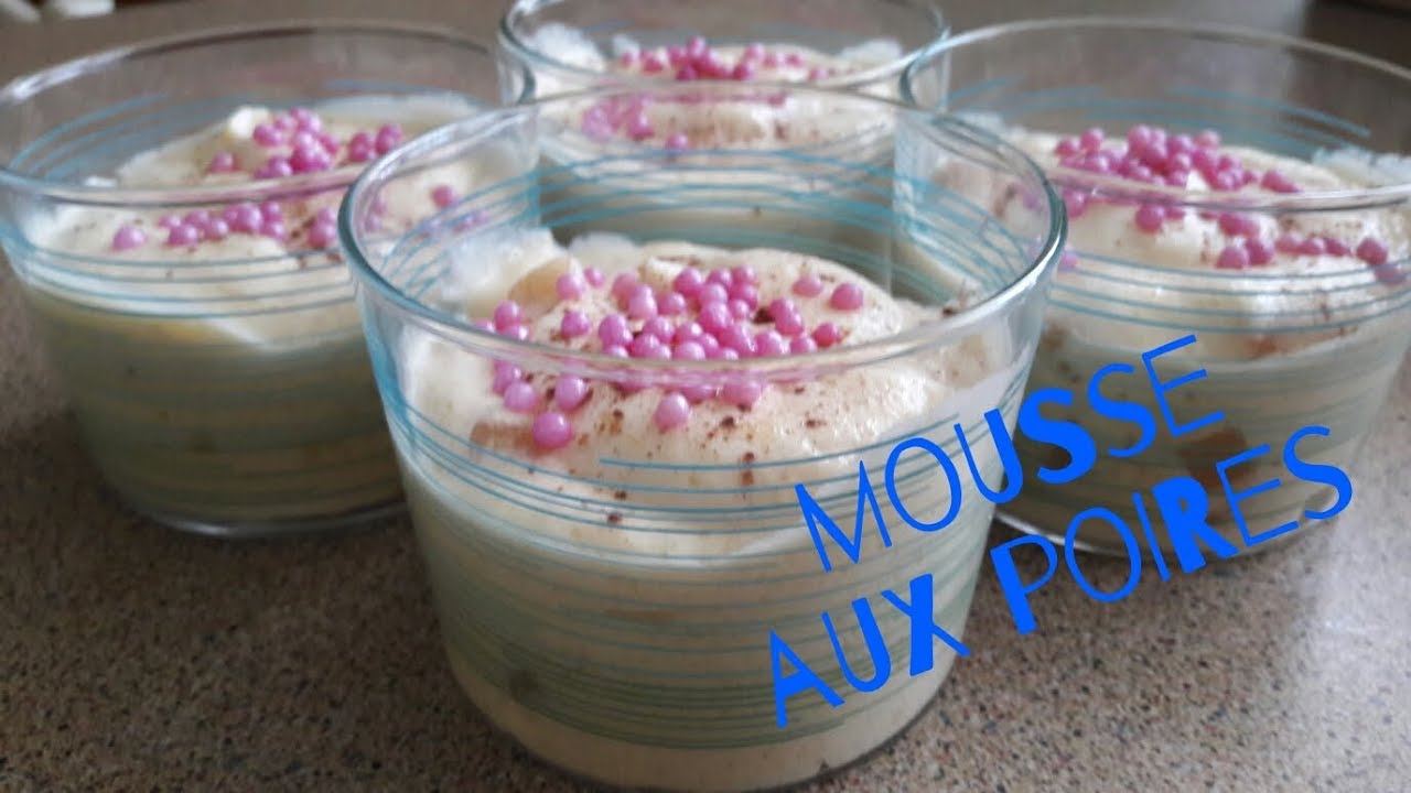 Mousse aux poires