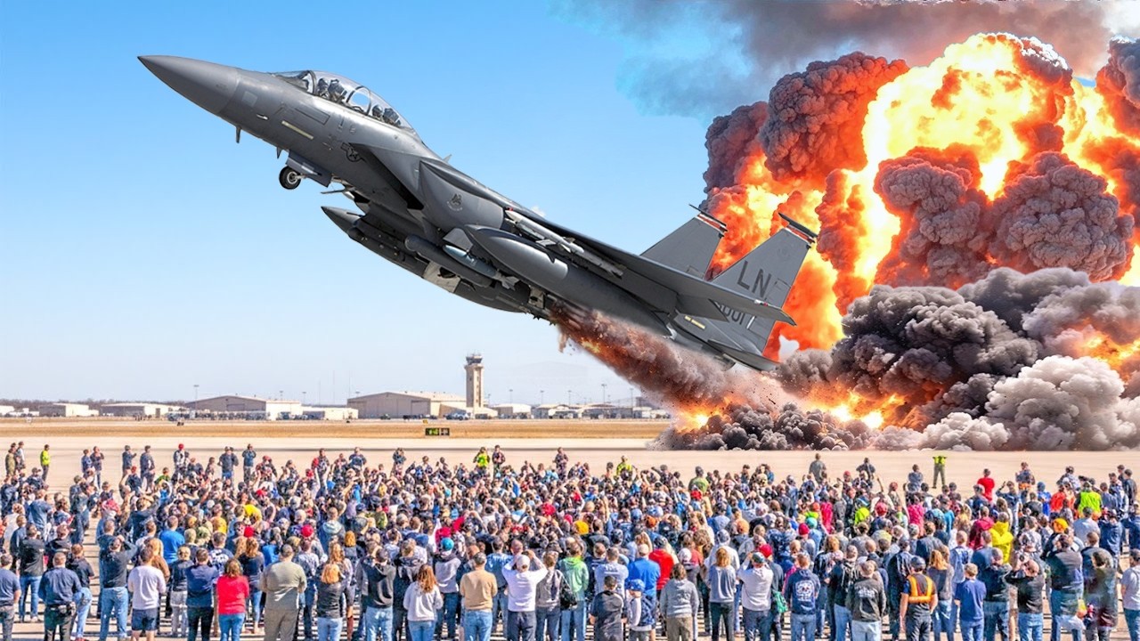 Emergency Takeoff! US Air Force F-15 Strike Eagle Pilot & Crew At Full Speed