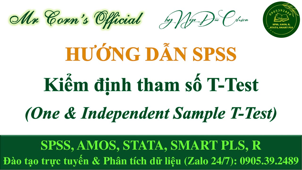 Hướng dẫn SPSS | Kiểm định tham số T-Test (One & Independent Sample T-Test) trên SPSS 31012026