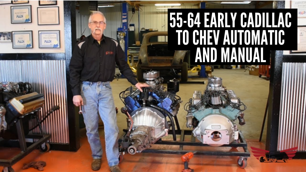 Speed Gems 55-64 Early Cadillac to Chevy Automatic and Manual Transmission Adapter Installation