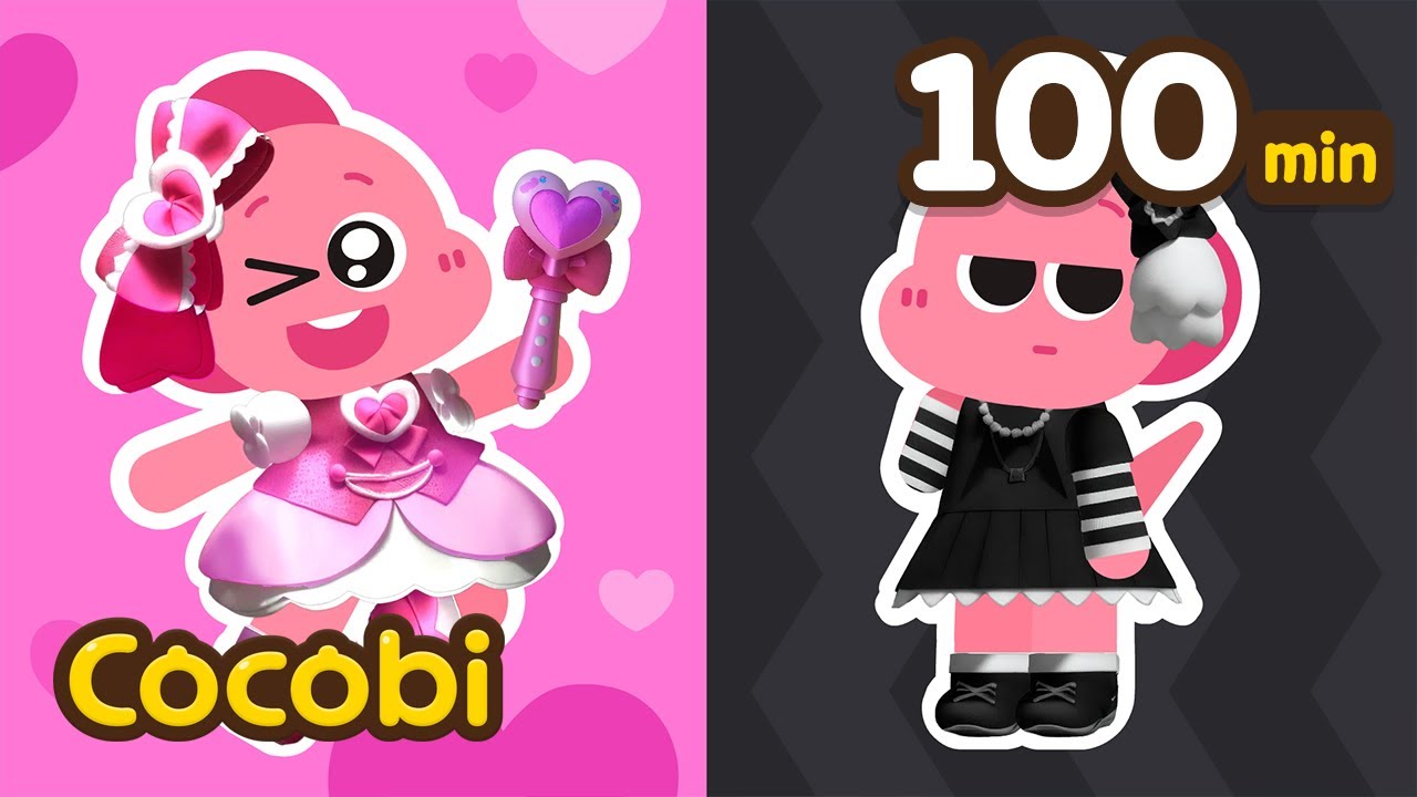 💗Pink vs Hitam🖤dan Lainnya! Lagu Warna Anak | Kompilasi | Cocobi Bahasa Indonesia